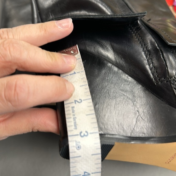 VINCE CAMUTO COW DERBY BLACK KNEE HIGH BOOTS SIZE 6.5 M with wide calf - Picture 9 of 10